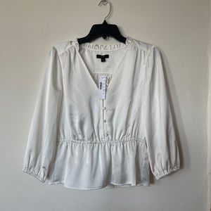 J.Crew Satin Peplum Top